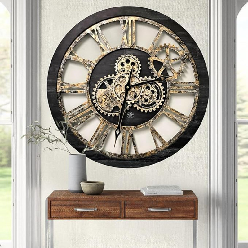 Williston Forge The Gears Clock The Original Real Moving Gear Wall